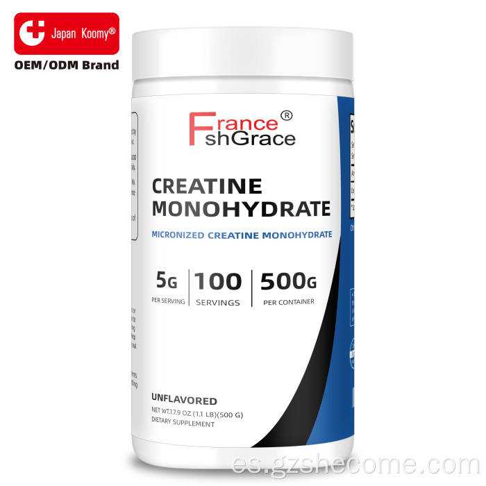 Suplemento de monohidrato de creatina Shecome Crecimiento muscular